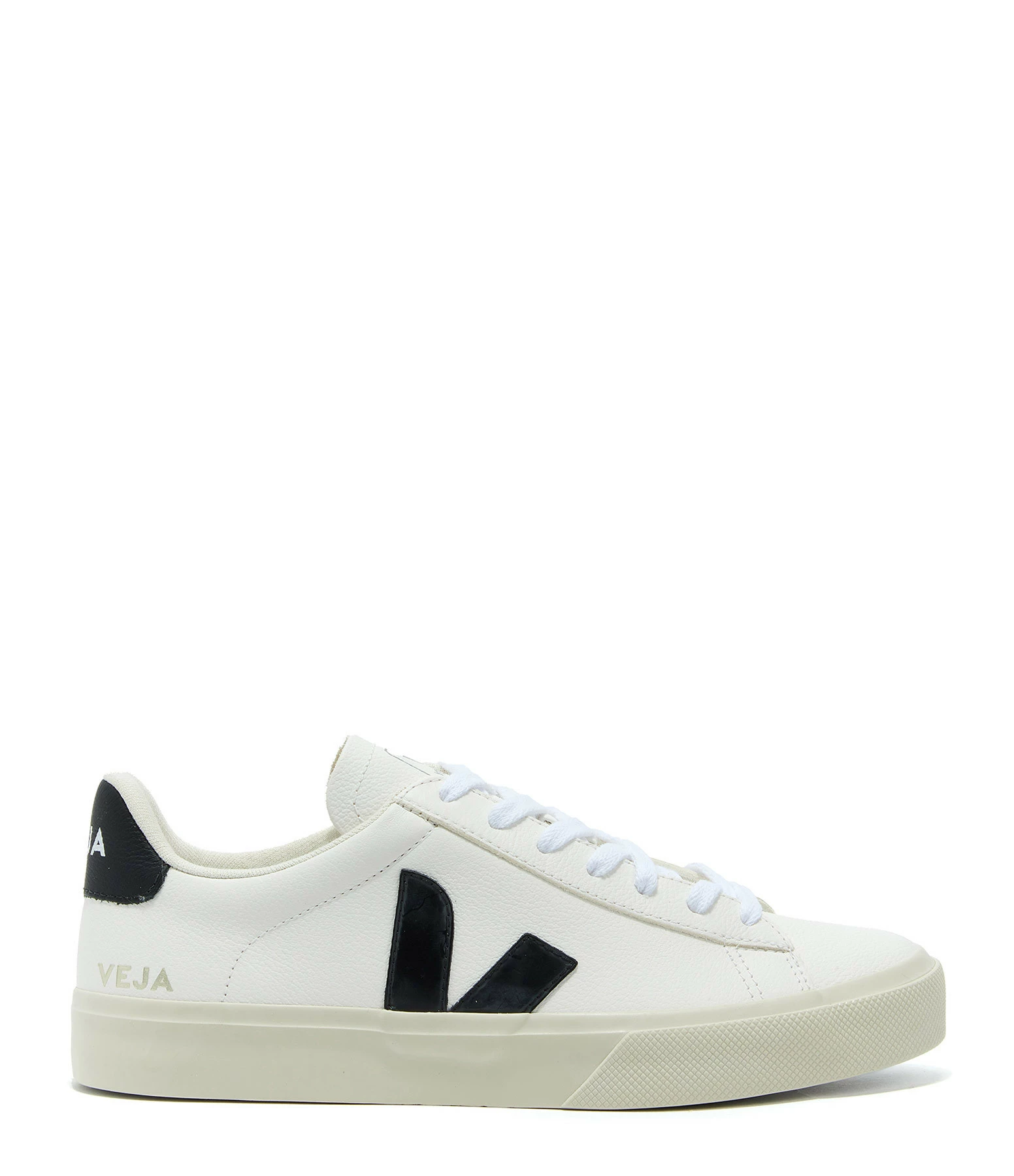 Veja Baskets Campo Chromefree Cuir Blanc Noir 3 Veja Baskets Campo Chromefree Cuir Blanc Noir