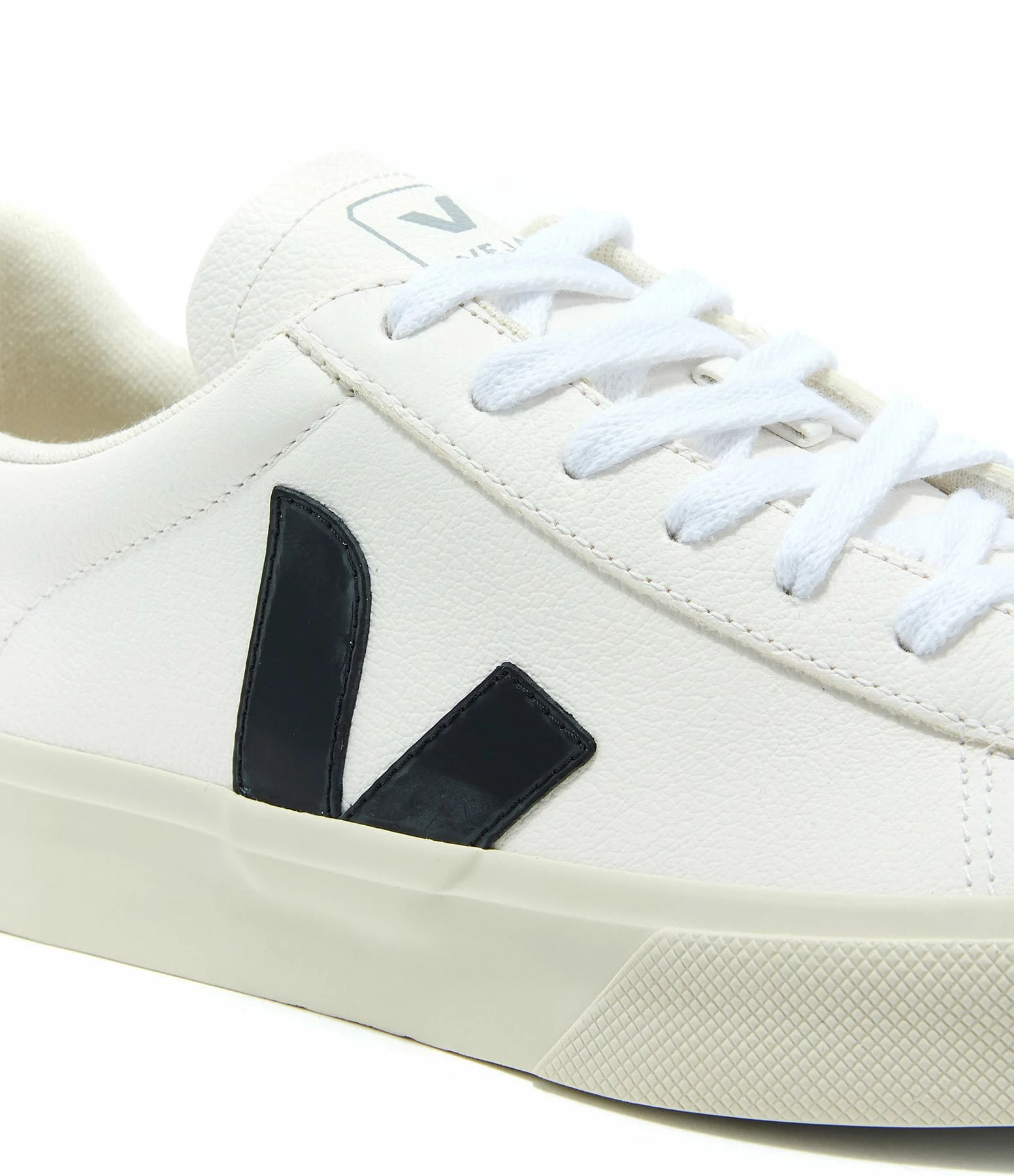 Veja Baskets Campo Chromefree Cuir Blanc Noir 6 Veja Baskets Campo Chromefree Cuir Blanc Noir – Image 4