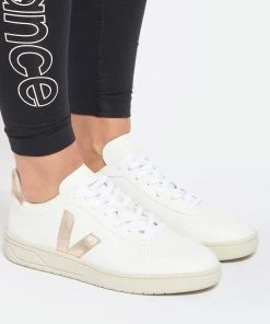 Veja Baskets V-10 Chromefree Cuir Extra White Platine -Golden Goose-boutique vejav look20220831 420