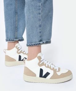 Veja Baskets V 15 Chromefree Cuir Extra Blanc Nautico -Golden Goose-boutique vejav look20230222 394