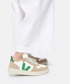 Veja Baskets V 10 Chromefree Cuir Extra Blanc Émeraude 10 Veja Baskets V 10 Chromefree Cuir Extra Blanc Émeraude -Golden Goose-boutique vejav look20230222 68