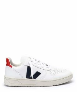 Veja Baskets V-10 Cuir Blanc Nautico Pekin