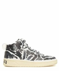 Baskets V-15 Cuir Noir, Collaboration Veja X Marni