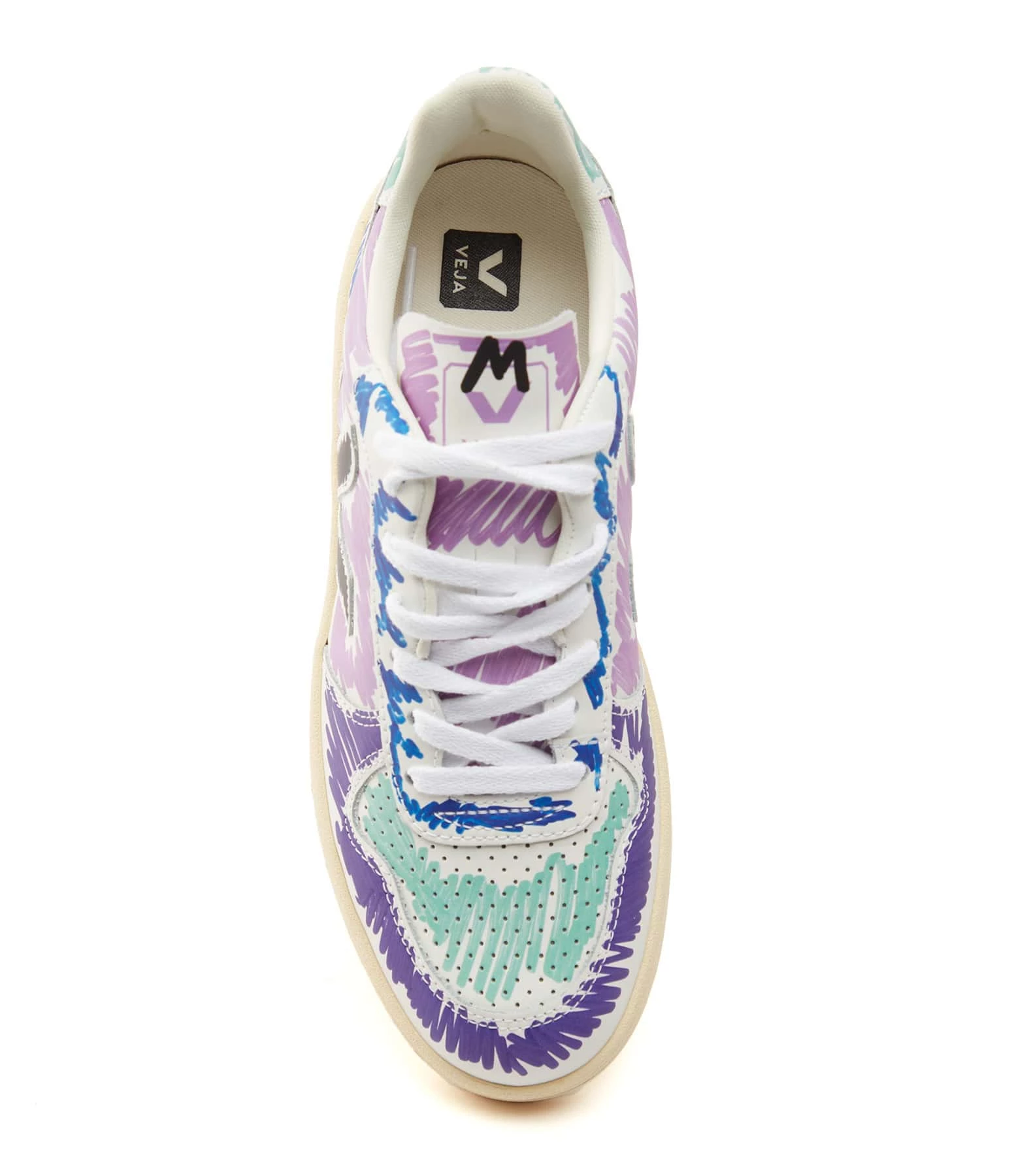 Baskets V-10 Cuir Orchidée Noir, Collaboration Veja X Marni 4 Baskets V-10 Cuir Orchidée Noir, Collaboration Veja X Marni – Image 2
