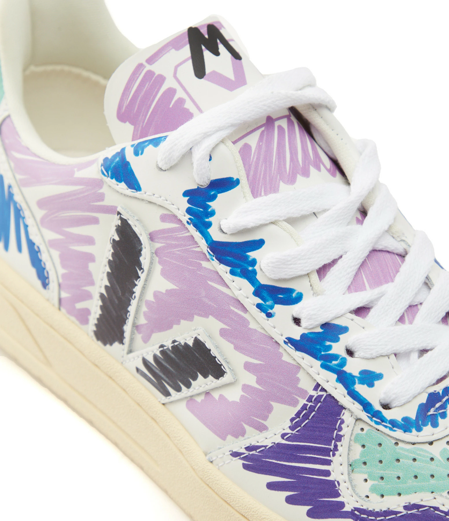 Baskets V-10 Cuir Orchidée Noir, Collaboration Veja X Marni 6 Baskets V-10 Cuir Orchidée Noir, Collaboration Veja X Marni – Image 4