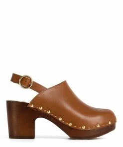 Sabot Youyou Sabots Yboo Bois Cuir Tan