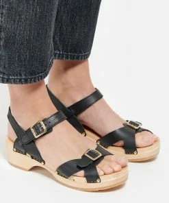Sabot Youyou Sabots Yvy Bois Cuir Noir 13 Sabot Youyou Sabots Yvy Bois Cuir Noir -Golden Goose-boutique youyo look20210106 164