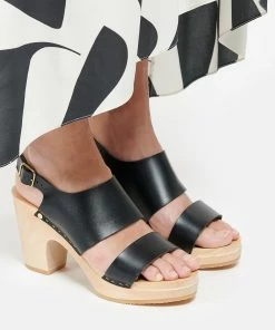 Sabot Youyou Sabots Yaya Bois Cuir Noir -Golden Goose-boutique youyo look20210106 55