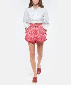 Sabot Youyou Sabots Yren Rock Bois Cuir Cerise -Golden Goose-boutique youyo look20210811 119