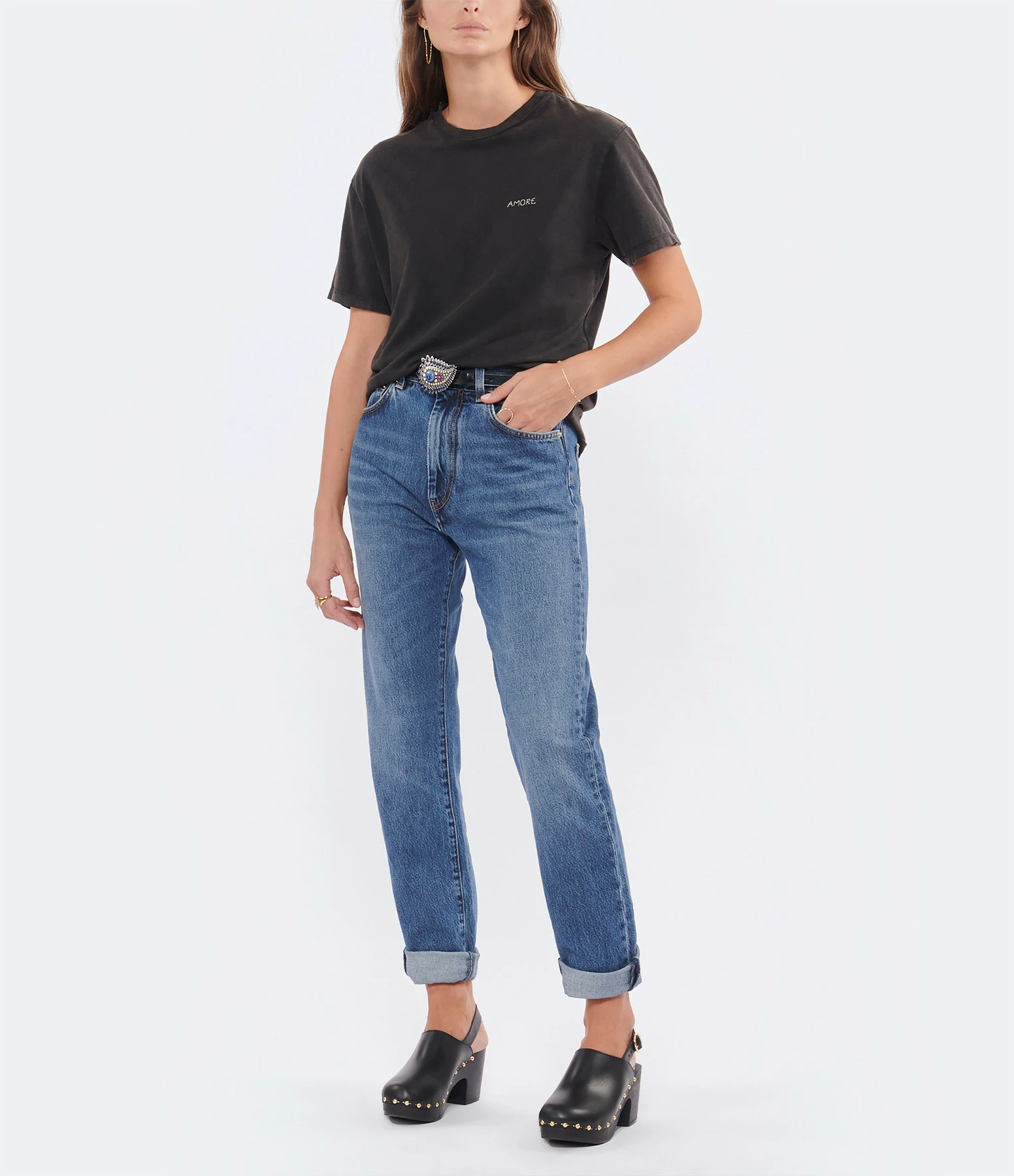 Sabot Youyou Sabots Yboo Bois Cuir Noir 6 Sabot Youyou Sabots Yboo Bois Cuir Noir – Image 4