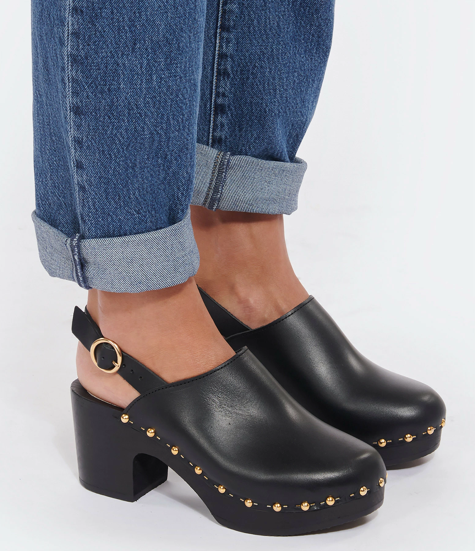 Sabot Youyou Sabots Yboo Bois Cuir Noir 5 Sabot Youyou Sabots Yboo Bois Cuir Noir – Image 3