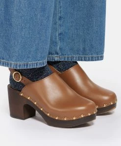 Sabot Youyou Sabots Yboo Bois Cuir Tan 11 Sabot Youyou Sabots Yboo Bois Cuir Tan -Golden Goose-boutique youyo look20220830 540