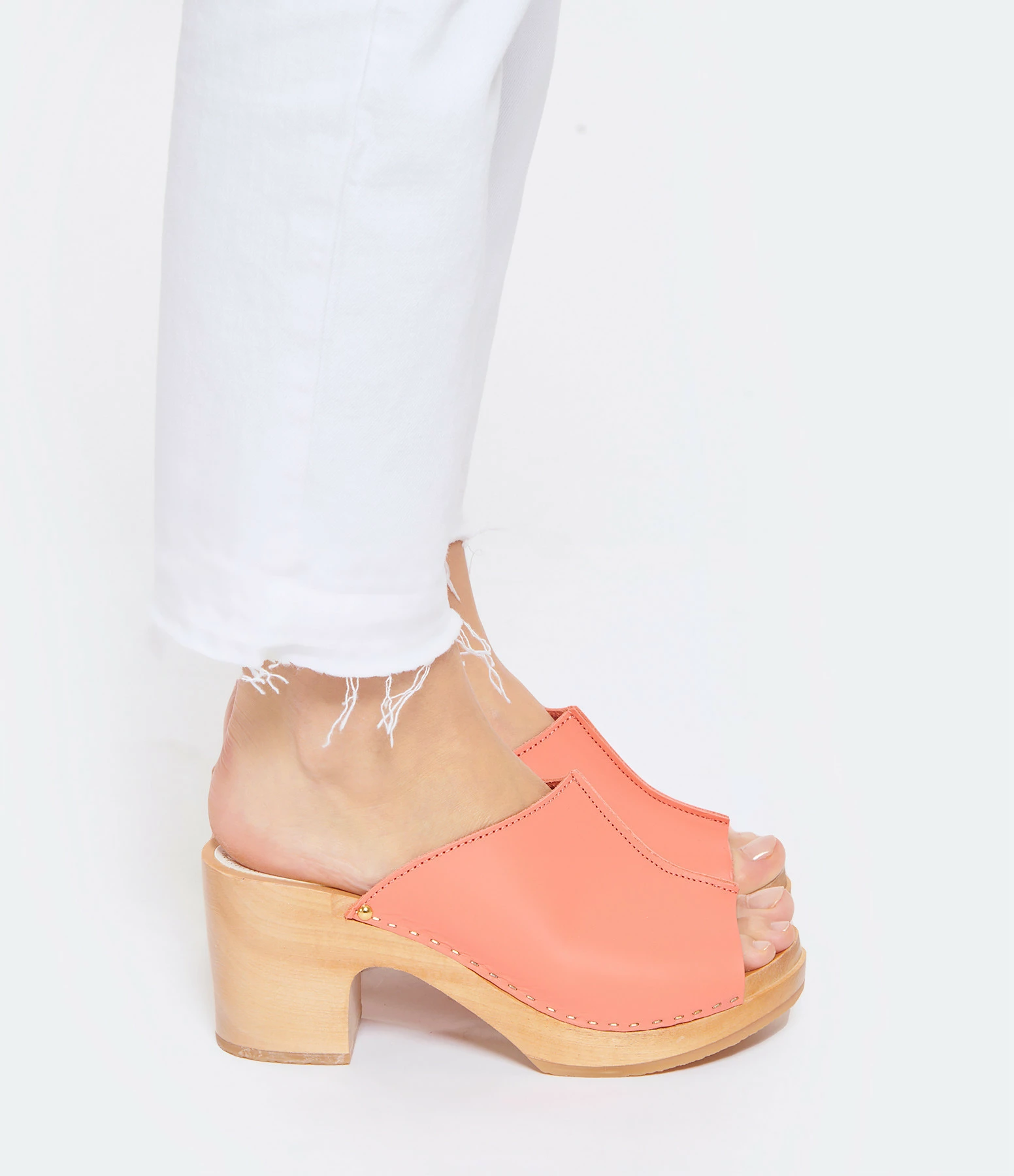 Sabot Youyou Sabots Ydol Cuir Neon Orange 7 Sabot Youyou Sabots Ydol Cuir Neon Orange – Image 5