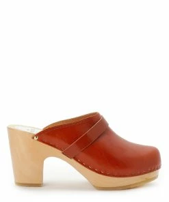 Sabot Youyou Sabots Yrma Bois Cuir Caramel