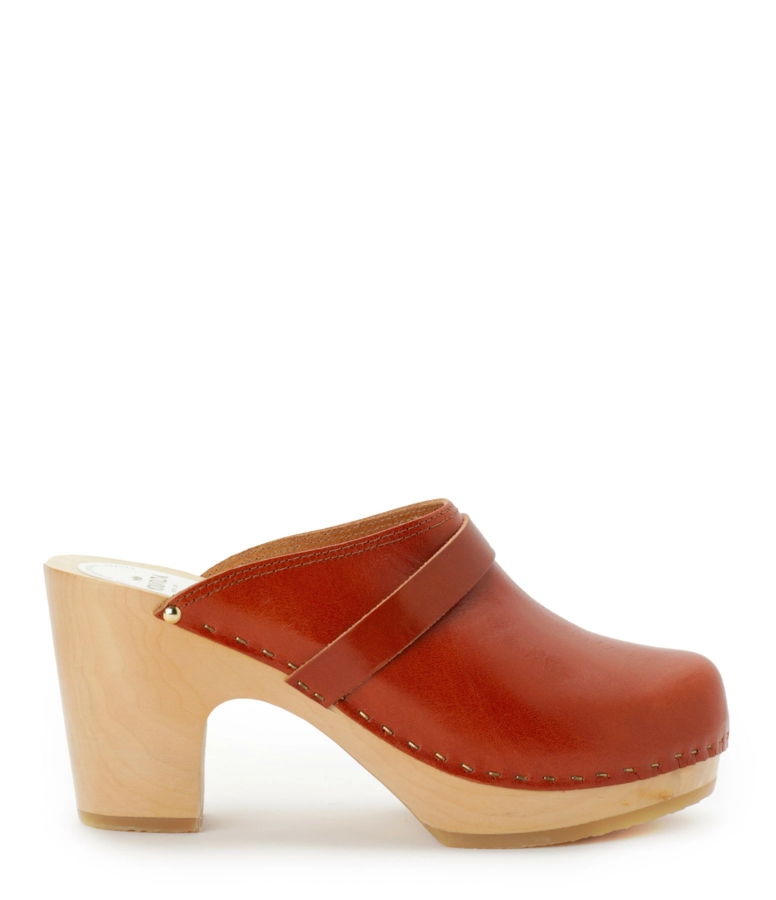 Sabot Youyou Sabots Yrma Bois Cuir Caramel 3 Sabot Youyou Sabots Yrma Bois Cuir Caramel