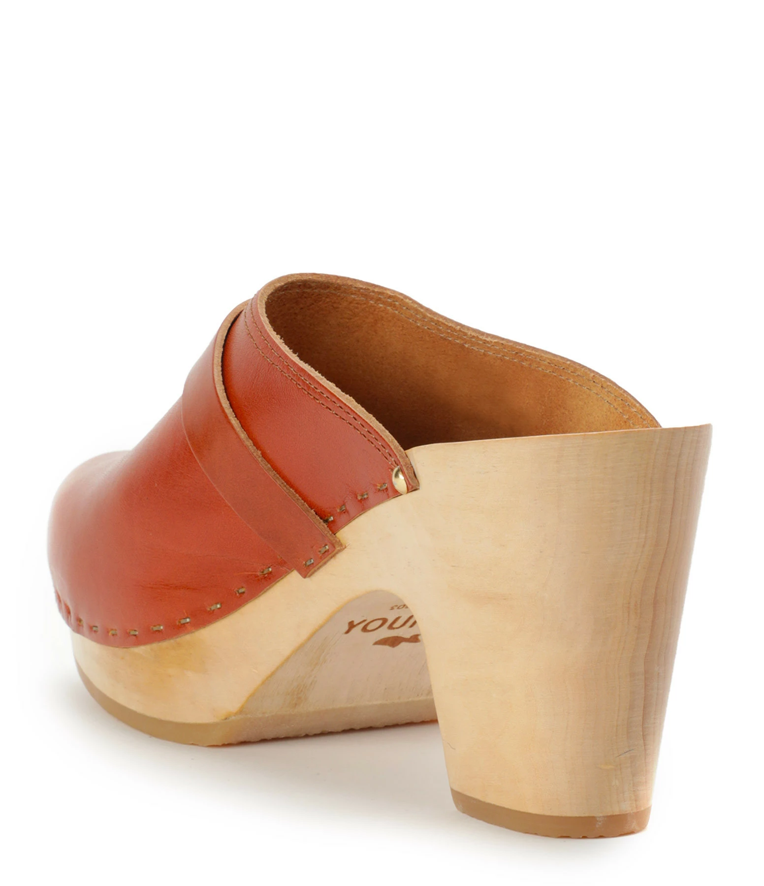 Sabot Youyou Sabots Yrma Bois Cuir Caramel 5 Sabot Youyou Sabots Yrma Bois Cuir Caramel – Image 3
