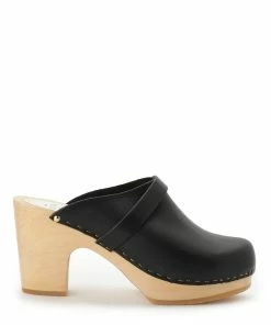 Sabot Youyou Sabots Yrma Bois Cuir Noir