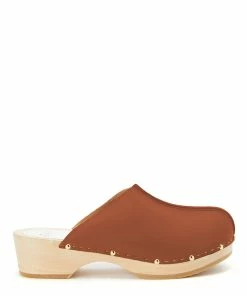 Sabot Youyou Sabots Yssa Bois Cuir Brique