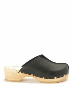 Sabot Youyou Sabots Yssa Bois Cuir Noir