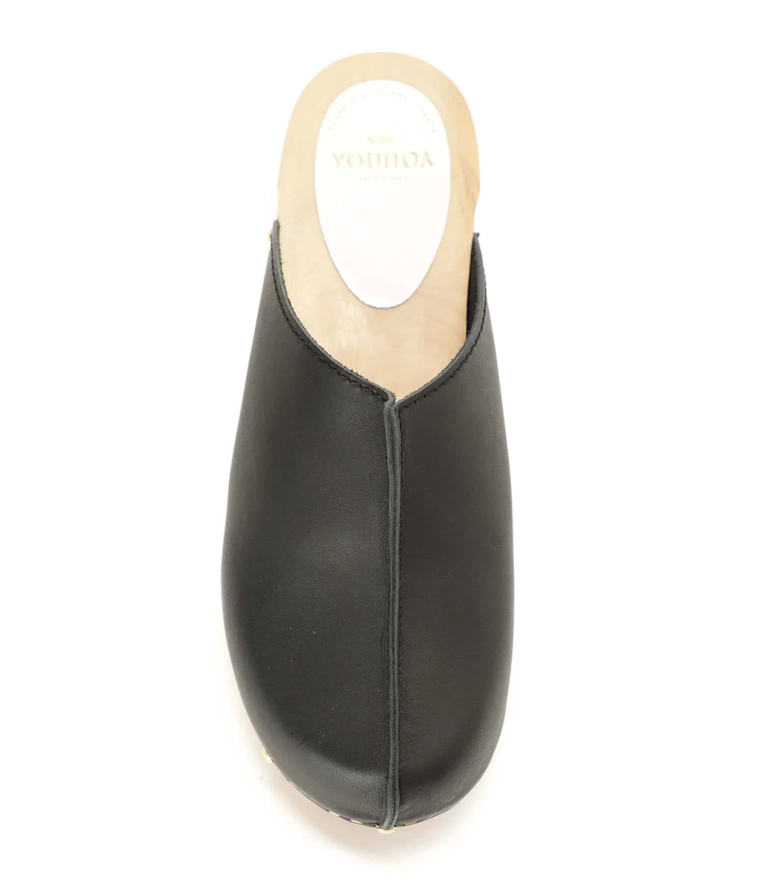 Sabot Youyou Sabots Yssa Bois Cuir Noir 4 Sabot Youyou Sabots Yssa Bois Cuir Noir – Image 2