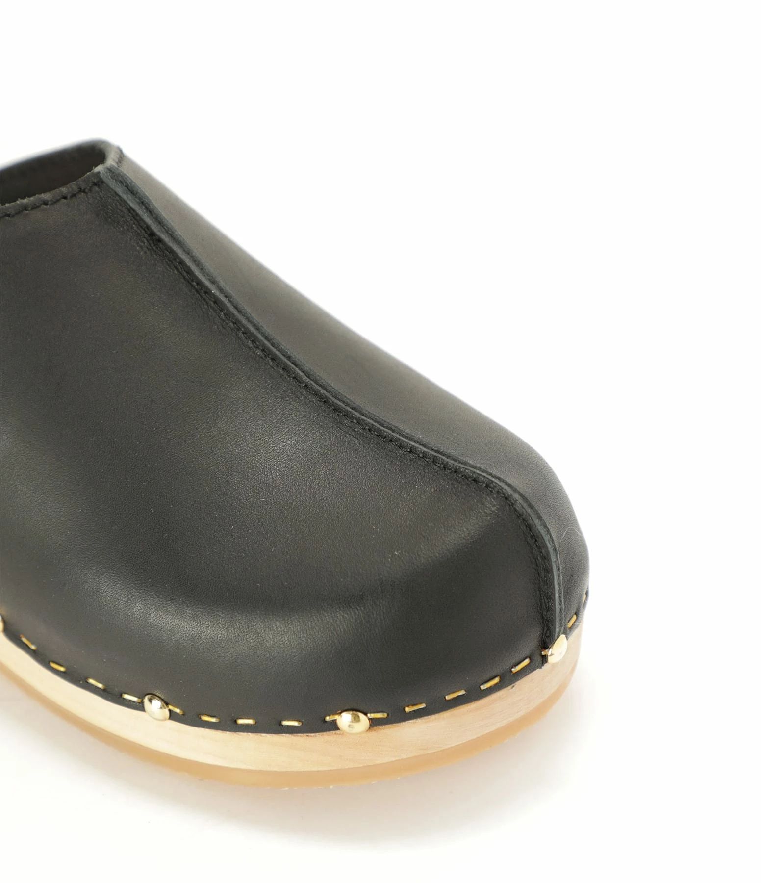Sabot Youyou Sabots Yssa Bois Cuir Noir 6 Sabot Youyou Sabots Yssa Bois Cuir Noir – Image 4