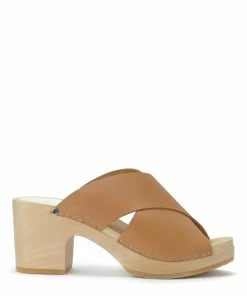 Sabot Youyou Sabots Yzis Bois Cuir Camel