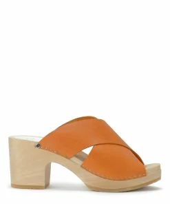 Sabot Youyou Sabots Yzis Bois Cuir Papaye