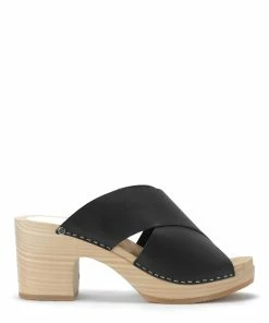 Sabot Youyou Sabots Yzis Bois Cuir Noir