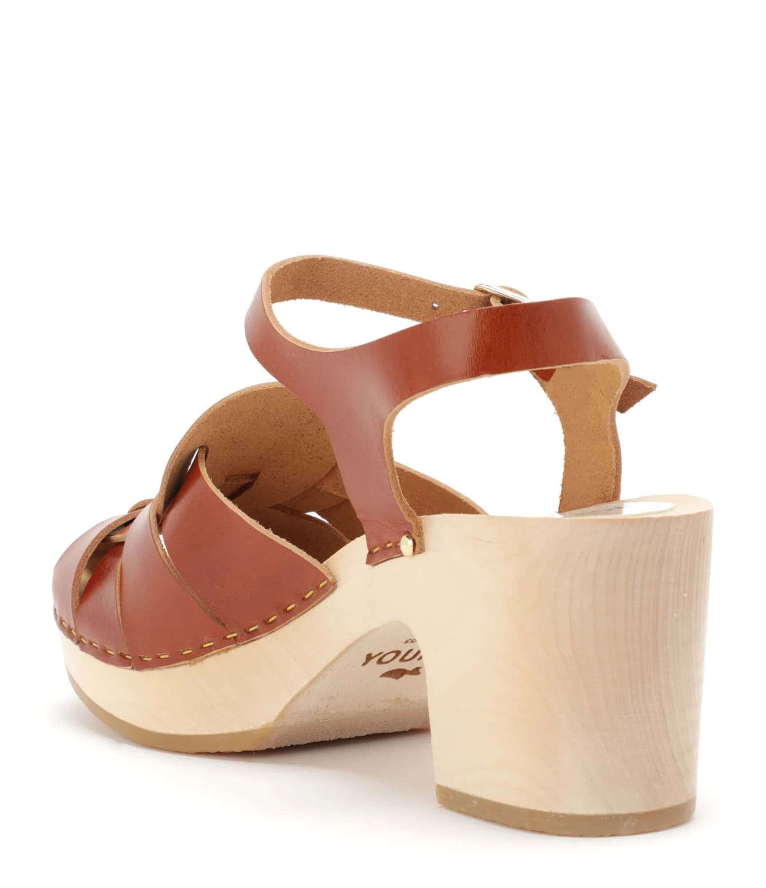 Sabot Youyou Sabots Yoyo Bois Cuir Caramel 5 Sabot Youyou Sabots Yoyo Bois Cuir Caramel – Image 3