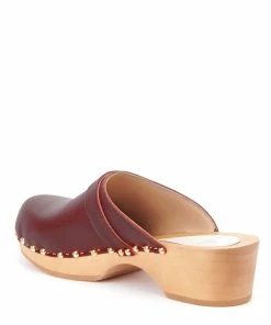 Sabot Youyou Sabots Yren Rock Bois Cuir Cerise -Golden Goose-boutique youyo35380 pck20210730 3