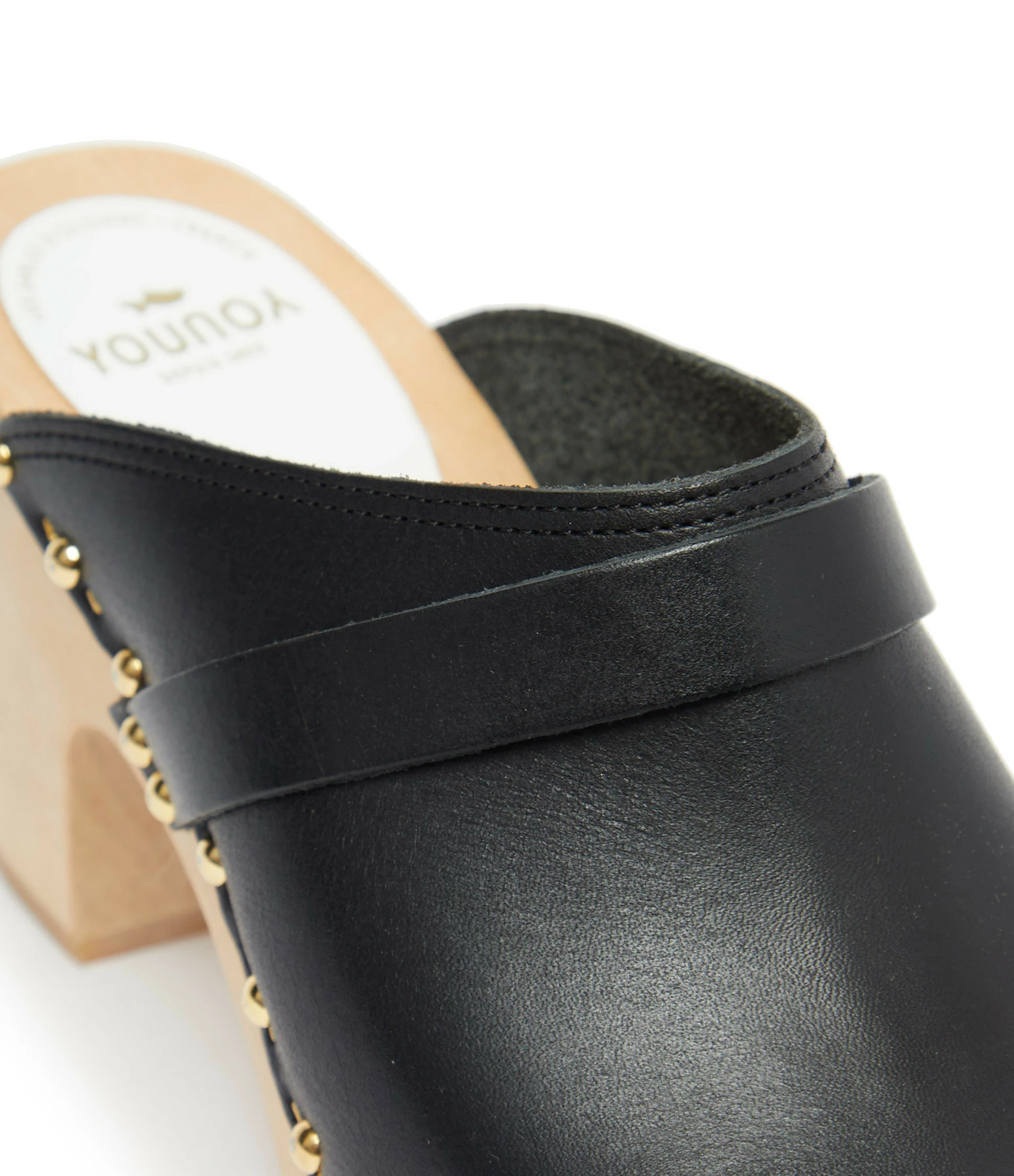 Sabot Youyou Sabots Yrma Rock Bois Cuir Noir 6 Sabot Youyou Sabots Yrma Rock Bois Cuir Noir – Image 4