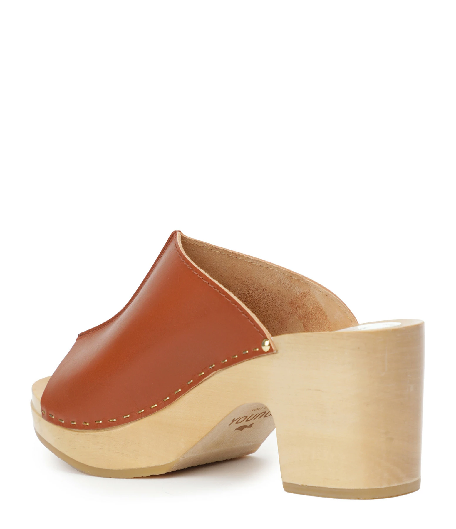 Sabot Youyou Sabots Ydol Bois Cuir Brique 5 Sabot Youyou Sabots Ydol Bois Cuir Brique – Image 3