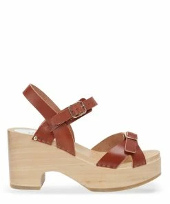 Sabot Youyou Sabots Yris Bois Cuir Caramel