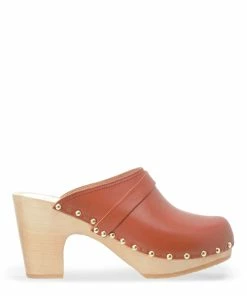 Sabot Youyou Sabots Yrma Rock Bois Cuir Brique