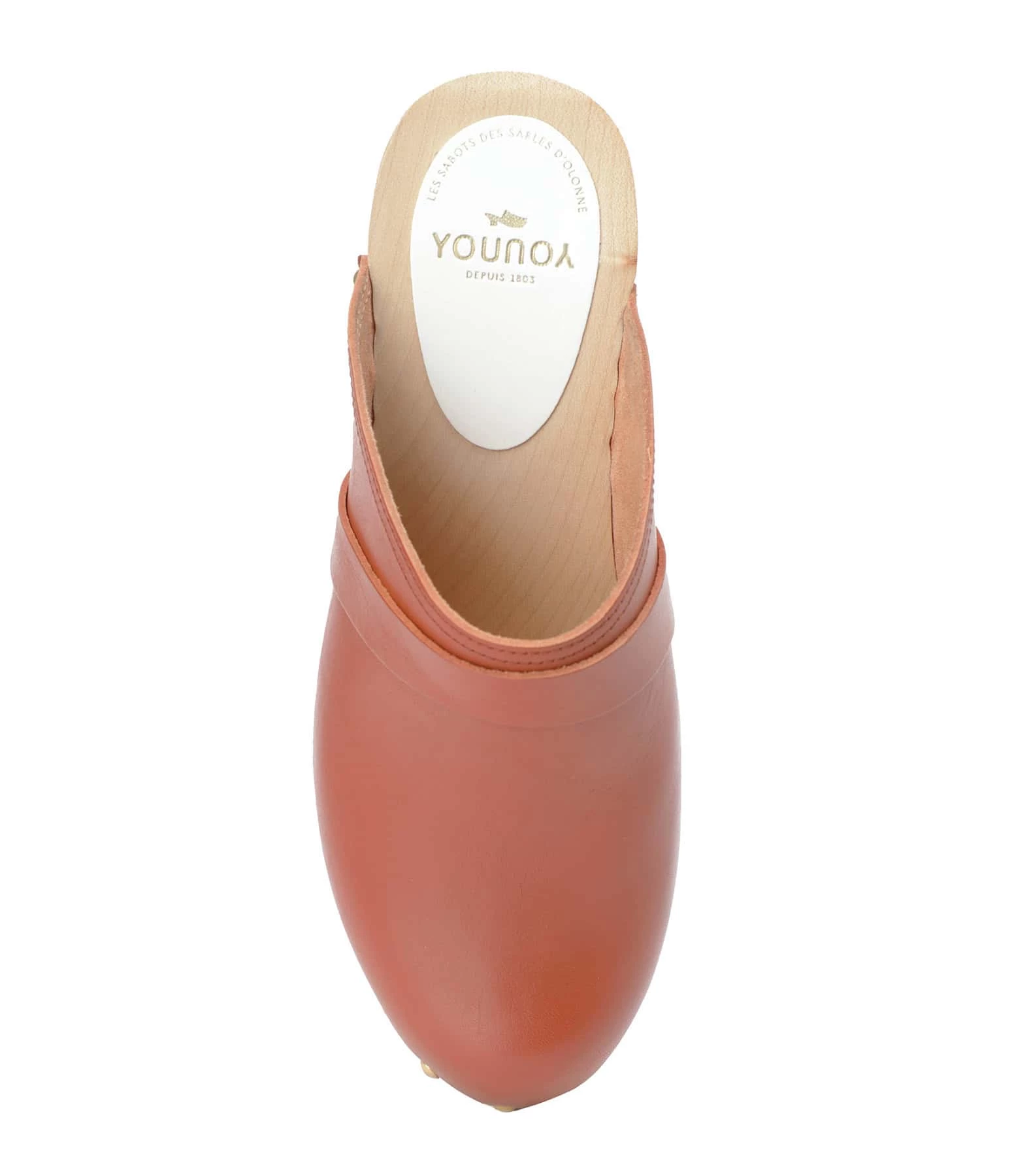 Sabot Youyou Sabots Yrma Rock Bois Cuir Brique 4 Sabot Youyou Sabots Yrma Rock Bois Cuir Brique – Image 2