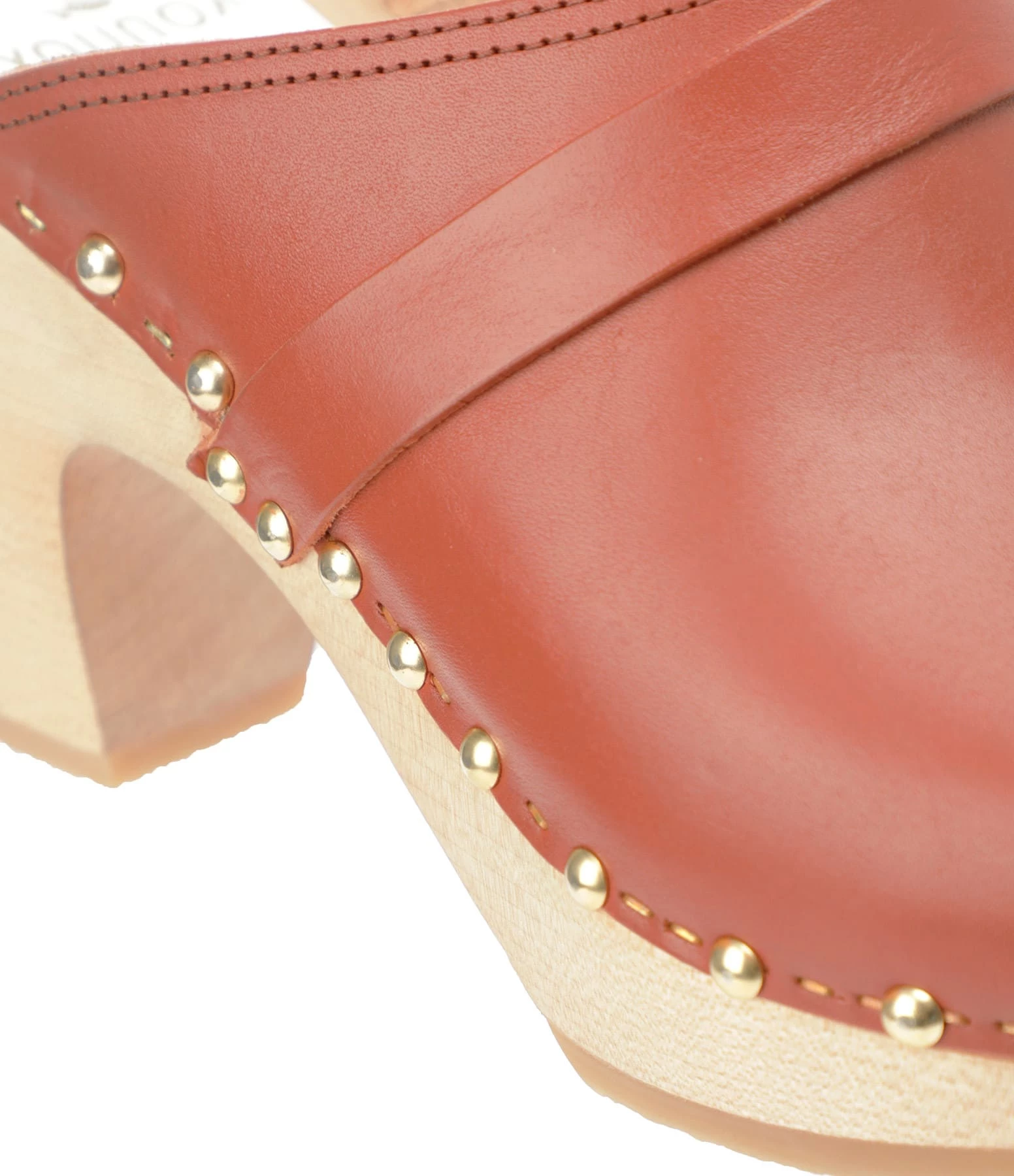Sabot Youyou Sabots Yrma Rock Bois Cuir Brique 6 Sabot Youyou Sabots Yrma Rock Bois Cuir Brique – Image 4