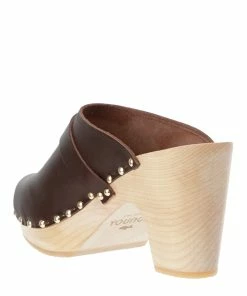 Sabot Youyou Sabots Yrma Rock Bois Cuir Chocolat -Golden Goose-boutique youyo39355 pck20211224 3