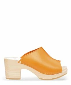 Sabot Youyou Sabots Ydol Bois Cuir Papaye