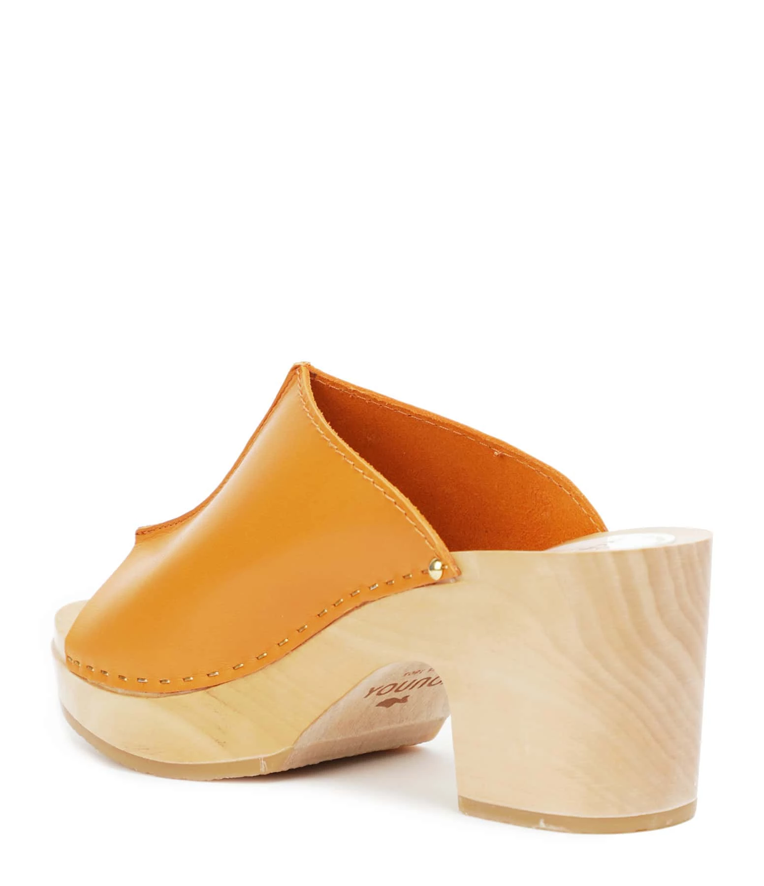Sabot Youyou Sabots Ydol Bois Cuir Papaye 5 Sabot Youyou Sabots Ydol Bois Cuir Papaye – Image 3