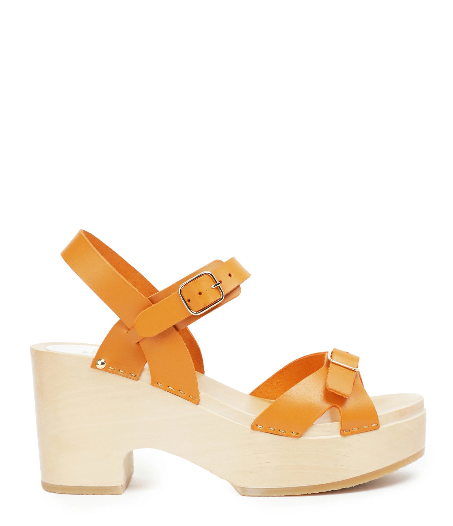 Sabot Youyou Sabots Yris Bois Cuir Papaye 3 Sabot Youyou Sabots Yris Bois Cuir Papaye