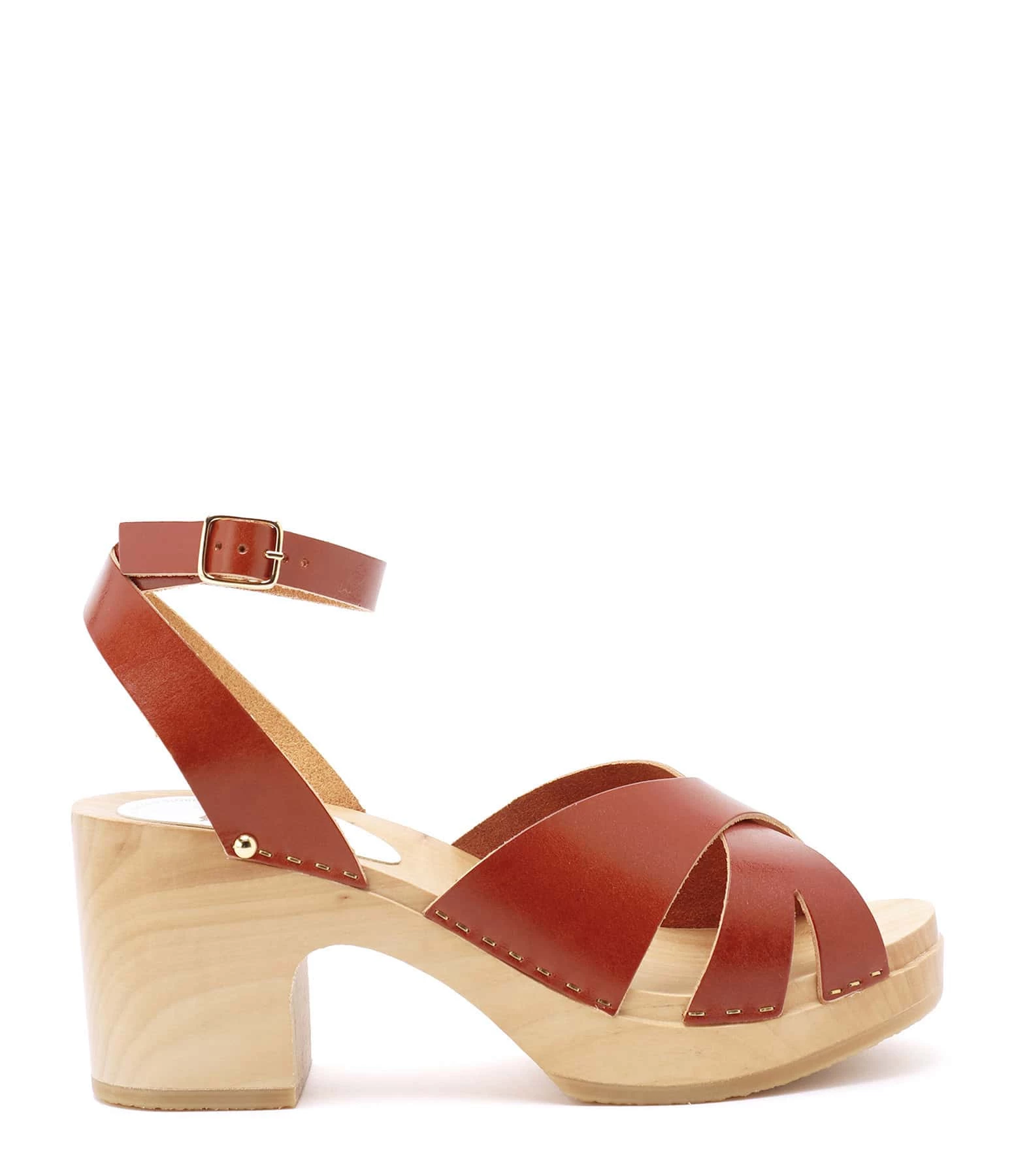 Sabot Youyou Sabots Ybiza Bois Cuir Caramel 3 Sabot Youyou Sabots Ybiza Bois Cuir Caramel