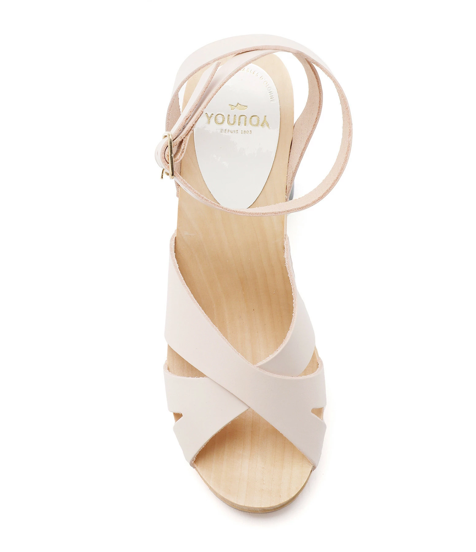 Sabot Youyou Sabots Ybiza Bois Cuir Latte 4 Sabot Youyou Sabots Ybiza Bois Cuir Latte – Image 2