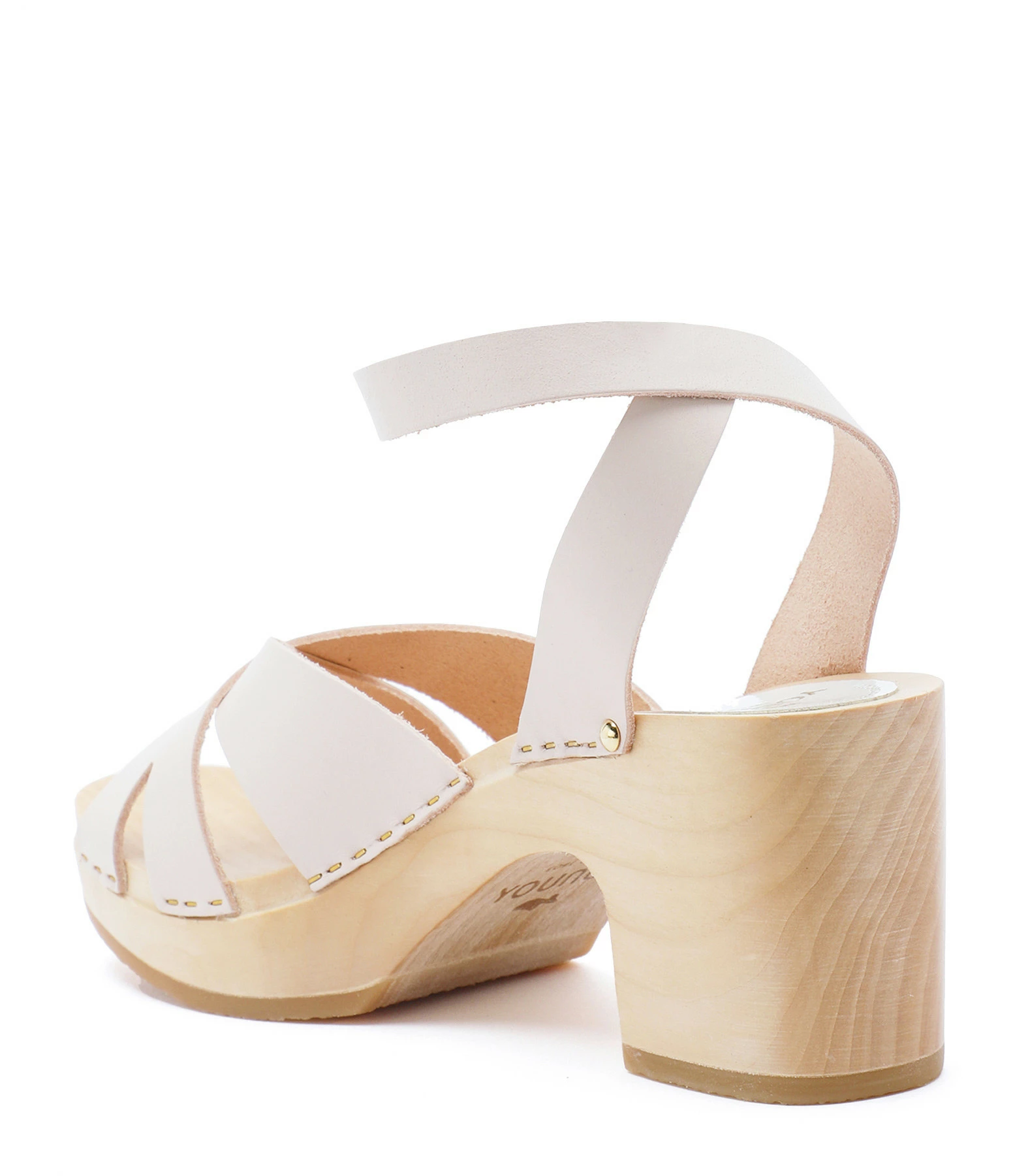 Sabot Youyou Sabots Ybiza Bois Cuir Latte 5 Sabot Youyou Sabots Ybiza Bois Cuir Latte – Image 3