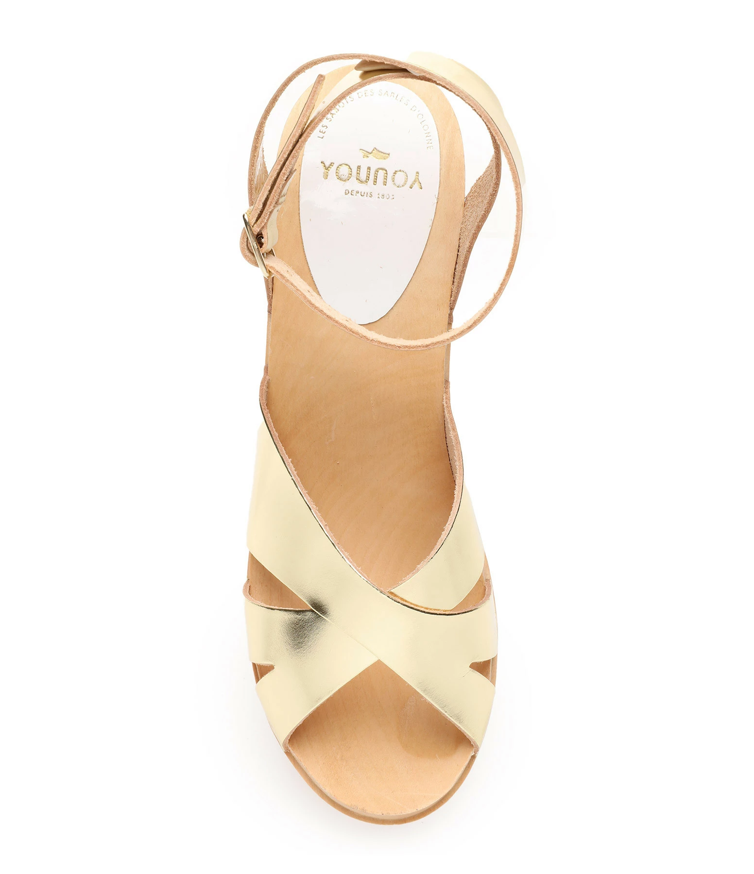 Sabot Youyou Sabots Ybiza Cuir Doré 4 Sabot Youyou Sabots Ybiza Cuir Doré – Image 2