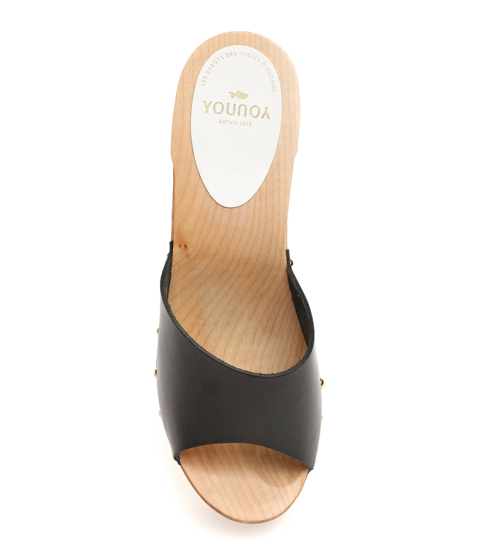 Sabot Youyou Sabots Ydil Cuir Noir 4 Sabot Youyou Sabots Ydil Cuir Noir – Image 2