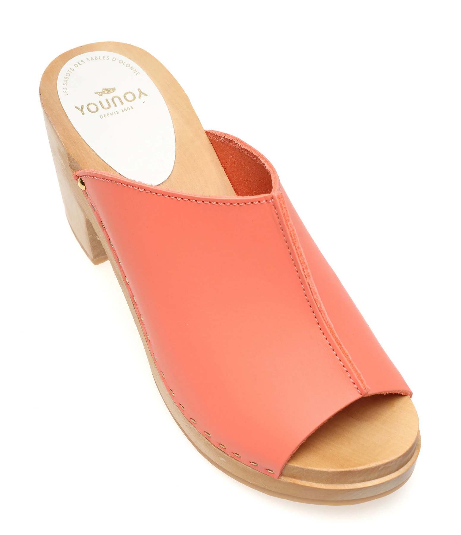 Sabot Youyou Sabots Ydol Cuir Neon Orange 5 Sabot Youyou Sabots Ydol Cuir Neon Orange – Image 3