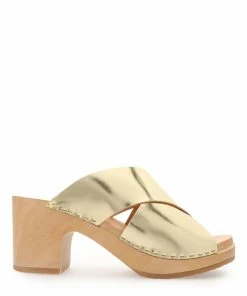 Sabot Youyou Sabots Yzis Cuir Doré