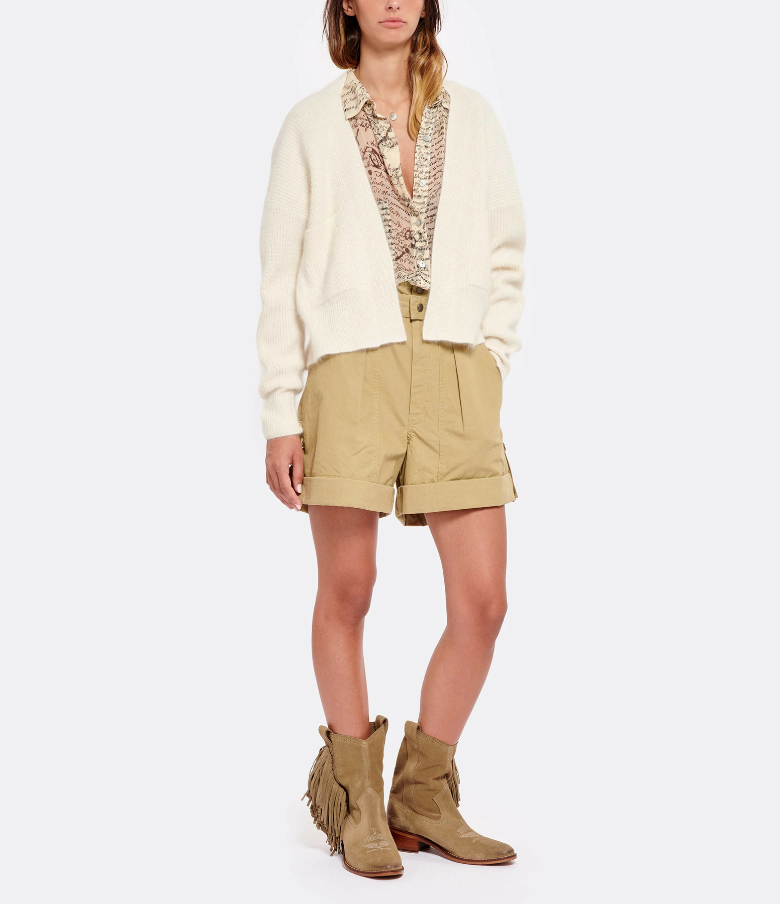 Zadig & Voltaire Bottines Pilar Cuir Suédé Taupe 15 Zadig & Voltaire Bottines Pilar Cuir Suédé Taupe – Image 13