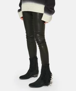 Zadig & Voltaire Bottines Pilar Cuir Suédé Noir -Golden Goose-boutique zadig look20221018 346 1