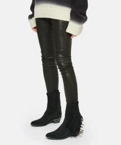 Zadig & Voltaire Bottines Pilar Cuir Suédé Noir -Golden Goose-boutique zadig look20221018 346